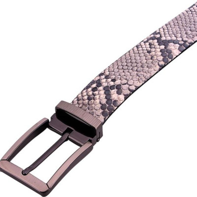 Thắt Lưng Nam Da Trăn Đầu Kim Huy Hoàng HT4310 - Trắng