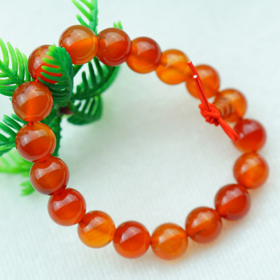 Vòng tay mã não hồ lô đỏ tự nhiên 10 mm