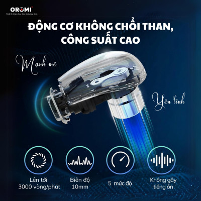 Máy Massage Cầm Tay Cao Cấp OROMI ORM-099 - Dụng Cụ Mát-Xa Thiết Kế Cong, Mát Xa Chuyên Nghiệp