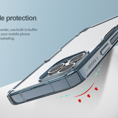 Ốp Điện Thoại NILLKIN TPU Trong Suốt Dành Cho iPhone 14 Pro Max/ 13 Pro Max Siêu Mỏng - Hàng Nhập Khẩu