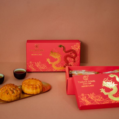 Hộp bánh trung thu 2 bánh 2 trứng 220g - Combo G - Thành Long (440g) -  VIỆT NAM
