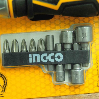 BỘ TUỐC NƠ VÍT ĐA NĂNG 15 CHI TIẾT INGCO AKISD1508 - HÀNG CHÍNH HÃNG