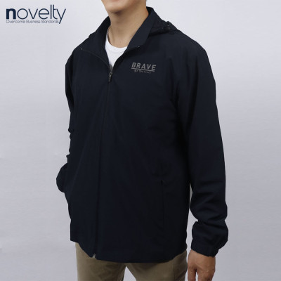 Jacket nam 2 lớp nón rời Novelty Casual màu đen NJKMMDMPLB2305962