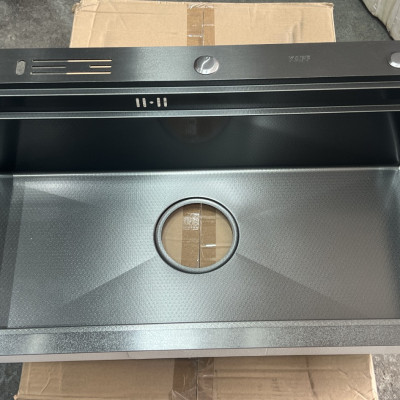 CHẬU RỬA INOX KAFF KF-HM7848B. Hàng Chính Hãng 