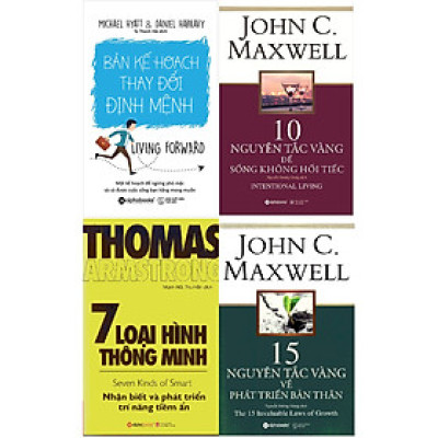 Combo Kế Hoạch Hoàn Thiện Bản Thân ( Bản Kế Hoạch Thay Đổi Định Mệnh + 10 Nguyên Tắc Vàng Để Sống Không Hối Tiếc + 7 Loại Hình Thông Minh + 15 Nguyên Tắc Vàng Về Phát Triển Bản Thân ) ( Quà Tặng: Cây Viết Kute