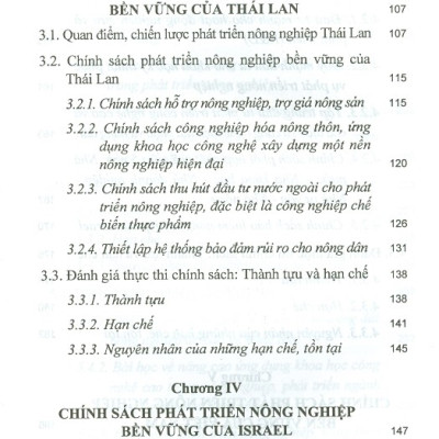 Nghiên Cứu So Sánh Chính Sách Nông Nghiệp Ở Trung Quốc, Thái Lan, Israel Và Bài Học Kinh Nghiệm Cho Việt Nam