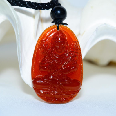 Phật Bản Mệnh Đá Mã Não Đỏ_Phật bản mệnh cho người mệnh Hỏa, mệnh Thổ_Mặt Phật đá phong thủy