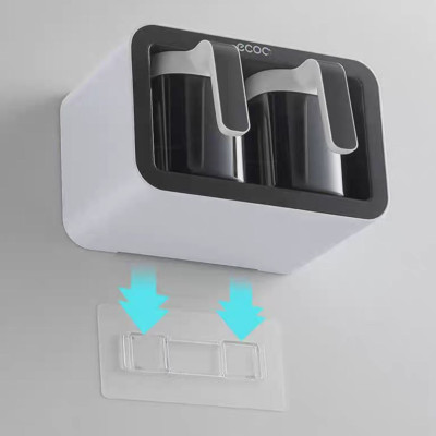 ( hàng cao cấp ) kệ hộp gia vị 3N & 2N -  hộp đựng gia vị thông minh kèm thìa bằng nhựa ABS gắn tường không cần khoan đục