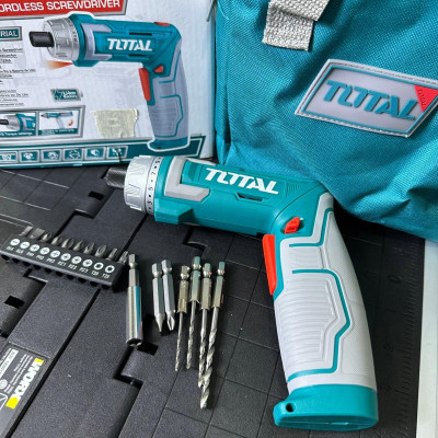 MÁY SIẾT VÍT DÙNG PIN 8V TOTAL TSDLI0802 - HÀNG CHÍNH HÃNG