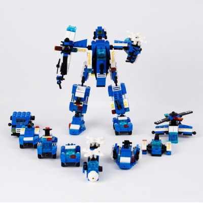 Đồ Chơi Lắp Ráp Robot Cảnh Sát Biến Hình 8 Trong 1 - Police - Toys&Joys 8618 (353 Mảnh Ghép)