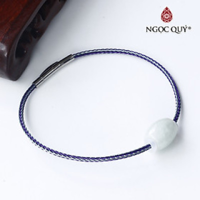 Vòng dây thép lu thống cẩm thạch A 13x10mm mệnh hỏa, mộc - Ngọc Quý Gemstones