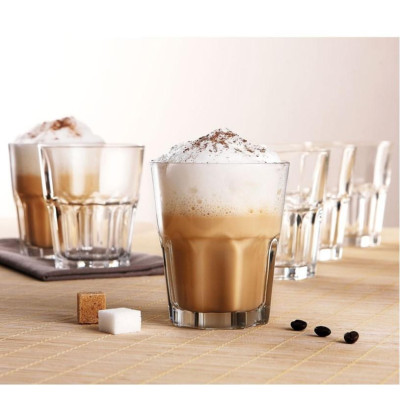 Bộ cốc uống nước/trà/cafe thủy tinh Granity 12 chiếc, dung tích 270ml - D0781, an toàn sức khỏe