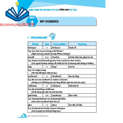 Sách - GOLBAL SUCESS Luyện chuyên sâu ngữ pháp và từ vựng tiếng anh lớp 7 tập 1