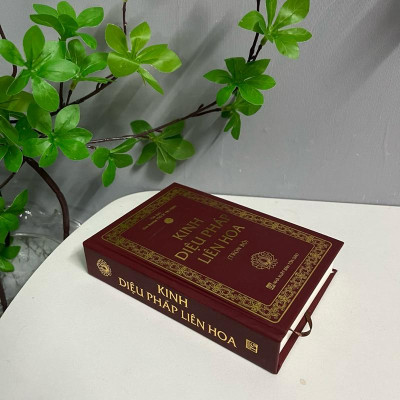 Sách - Kinh Diệu Pháp Liên Hoa - Bìa Cứng Bọc Plastic, Khổ A6
