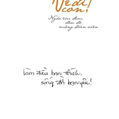 Sách - Về Đi Con - Nghe Êm Đềm Đâu Đó Mộng Đoàn Viên - Bản Đặc Biệt - Bìa Cứng - Tặng Kèm Chữ Ký Của Tác Giả + 3 Postcard