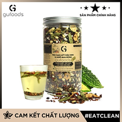 Trà gạo lứt đậu đen GUfoods vị Khổ qua rừng (Mướp đắng rừng) - Hương vị độc đáo, Giải nhiệt hiệu quả, Healthy, Eat clean
