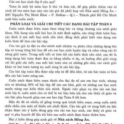 Sách - Phân Loại Và Giải Chi Tiết Các Dạng Bài Tập Toán 8 - Tập 2 (Bám Sát SGK Kết Nối Tri Thức Với Cuộc Sống)