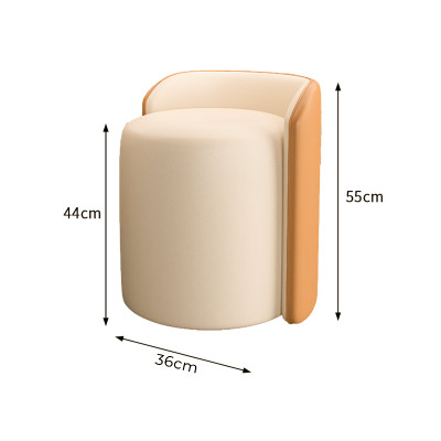 Ghế đôn sofa, ghế bàn trang điểm bọc da cao cấp decor phòng hiện đại - GC51