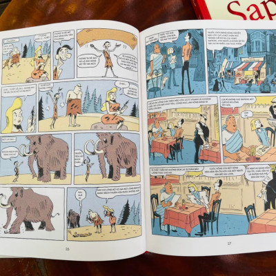 ComboSAPIENS - LƯỢC SỬ LOÀI NGƯỜI BẰNG TRANH Tập 1 và Tập 2