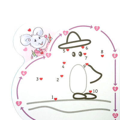 Heart To Heart - Nối Số Và Tô Màu 1