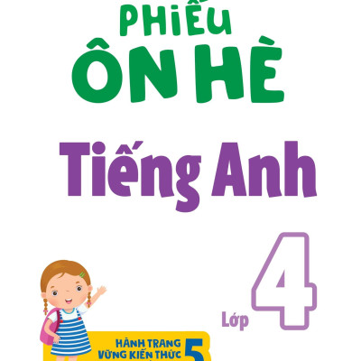 Sách - Phiếu Ôn Hè Tiếng Anh Lớp 4