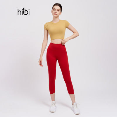 Quần Lửng Tập Yoga Gym Luxury Hibi Sports QL405 Kiểu Trơn, Lưng Cao Tôn Dáng, Chất Vải Cao Cấp Hi Fabric