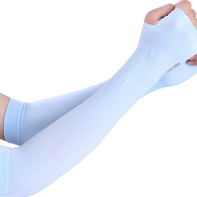 Găng tay xỏ ngón chống nắng - Trắng