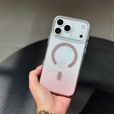 Ốp Lưng cho iPhone 17 Pro Max Memumi Glitte Lưng Trong Phối Nhũ Bling Lấp Lánh, Chống Ố, Hỗ Trợ Sạc Không Dây - Hàng nhập khẩu