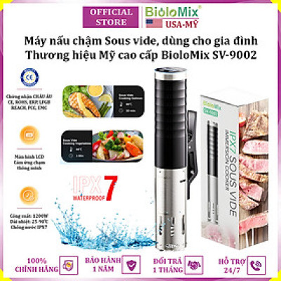 Máy nấu chậm Sous vide dùng cho gia đình thương hiệu Mỹ cao cấp BioloMix SV-9002 - Hàng nhập khẩu