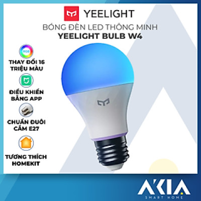  Bóng đèn Led thông minh Xiaomi Yeelight Bulb W3 đui xoắn E27 (RGB 16 triệu màu) - tích hợp Razer Chroma