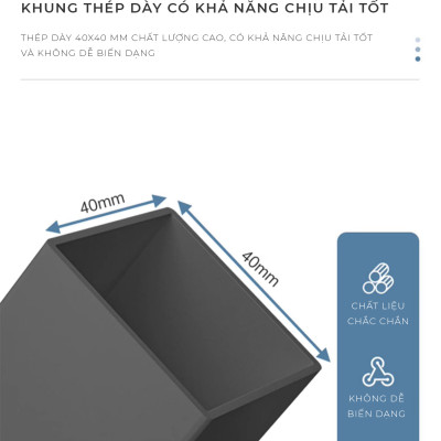 Bàn làm việc văn phòng mặt bàn 30mm gỗ mdf phủ melamin chống xước thương hiệu IGA - GM166