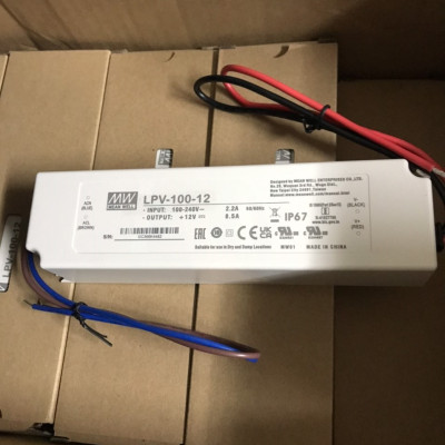 Nguồn LED Meanwell LPV-100-12 (12V 100W 8.5A), Hàng chính hãng