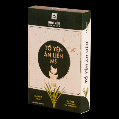 Tổ Yến Ăn Liền MS - Nhiều vị - Nhà Yến Nha Trang - Hộp 10 Gram - Yến Sào Cao Cấp - Hàng Chính Hãng