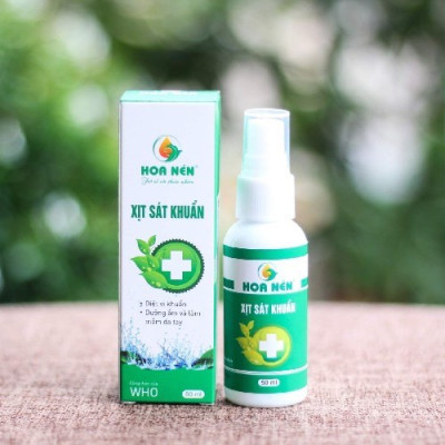 Xịt sát khuẩn Hoa nén 50ml.