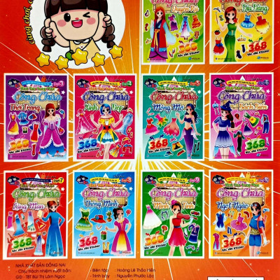 368 Bóc Dán Sticker - Hình Dán Trang Phục Công Chúa - Quyển 10 - Ngọt Ngào