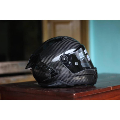 MŨ BẢO HIỂM FULLFACE LS2 FF805 THUNDER GP RACING CARBON (CHUẨN ĐUA FIM) - GARA20