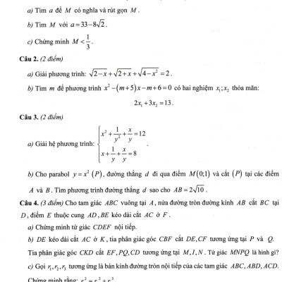 Combo sách Bộ Đề Ôn Luyện Thi Vào Lớp 10 THPT Chuyên Môn Toán + Ngữ Văn