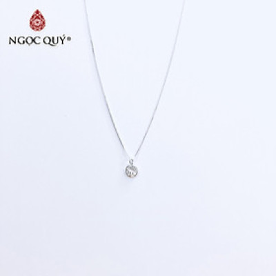 Dây chuyền bạc mặt vòng nguyệt quế - Ngọc Quý Gemstones