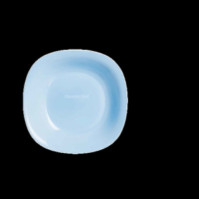 Đĩa (dĩa) thủy tinh sâu lòng Luminarc Carine Light Blue 21cm, dùng lò vi sóng, máy rửa bát - P4250*3