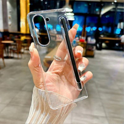 Ốp lưng trong suốt siêu mỏng chống ố vàng cho Samsung Galaxy  Z Fold 7 / Z Fold 6 5G Likgus Penone bảo vệ 360 độ màn phụ và mặt lưng (Tặng bút cảm ứng) - Hàng nhập khẩu