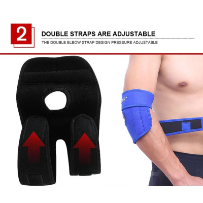 Băng bảo vệ khủy tay AOLIKES 7946 thanh thép đàn hồi trợ lực spring sport elbow support protector