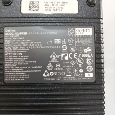 Sạc dành cho DELL Alienware 330W GaN Charger AC Adapter for M15 R4 R5 R6 5P90C hàng nhập khẩu.
