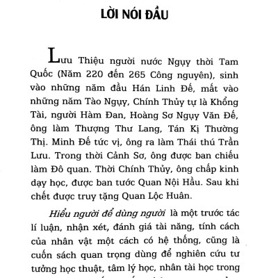 Minh Triết Phương Đông - Hiểu Người Để Dùng Người