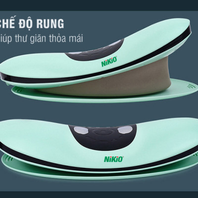 Máy Massage Lưng Và Thắt Lưng Nikio NK-158 - Công Nghệ Mát Xa Cải Tiến 4in1: Nhiệt Nóng, Xung Điện, Rung, Túi Khí - Hỗ Trợ Điều Trị Thoát Vị Đĩa Đệm, Thoái Hóa, Đau Cột Sống Lưng - Dòng Không Dây Pin Sạc, Có Remote Điều Khiển