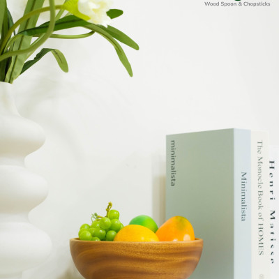 Tô Đại Bằng Gỗ Xà Cừ Tự Nhiên - VAGOO - Làm Thủ Công Chống Thấm, Chống Ẩm Mốc, An Toàn Cho Sức Khoẻ