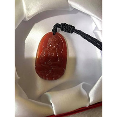 MẶT A DI ĐÀ 3CM ĐỘ NỮ  TUỔI TUẤT HỢI  ĐÁ MÃ NÃO ĐỎ