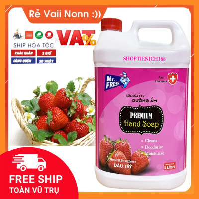 Combo 2 can Nước rửa tay khử mùi Mr.Fresh 5L Hương Quế & Hương Táo (5l/can)