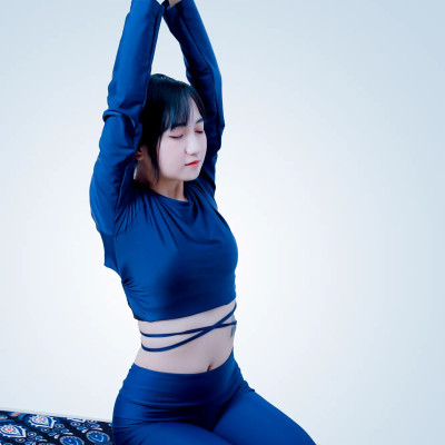 Áo Thể Thao Nữ Đa Năng LMcation Joyce Crop Top -  Xanh Đen