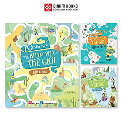 Sách - 70++ Trò Chơi Giúp Em Khám Phá Thế Giới - Combo 3 Chủ Đề - Đinh Tị Books
