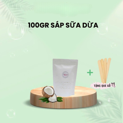 100g Sáp wax lông nóng Sáp tẩy lông nóng dạng hạt TẶNG QUE GỖ